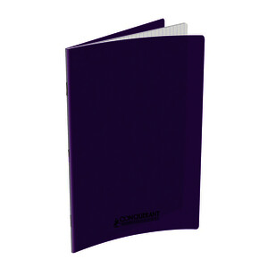 CAHIER POLYPRO 90G/M² 96P SÉY PIQÛ 24X32CM VIOLET CONQUERANT