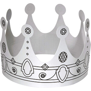 LOT DE 6 COURONNES FOLIA EN CARTON POUR ENFANTS À DÉCORER