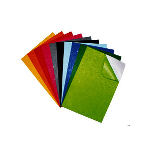 POCH 10 COUPONS FEUTRINE PAILL ADHÉ 20X30CM COL ASS