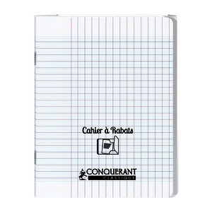 CAHIER COUV PP RABATS 90G/M² 48P SÉYÈS PIQ 17X22CM INC