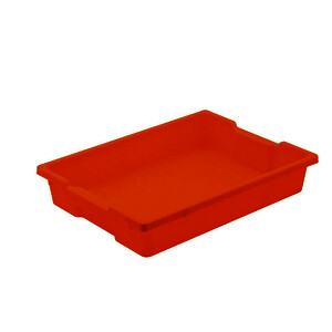 BOÎTE DE RANGEMENT EN POLYPROPYLÈNE SANS COUVERCLE 9L ORANGE