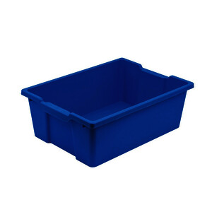 BTE DE RANGEMENT PP SS COUVERCLE 14L BLEU PASTEL