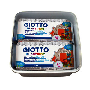 PACK 4 PAINS 500 G PÂTE MINÉRALE À MODELER PLASTIROC GIOTTO