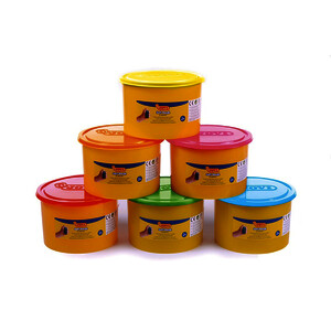 PAK 6 POTS 460G PÂTE  JOUER COLORIS FLUOS ASSORTIS BLANDIVER
