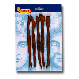 BLISTER 5 ÉBAUCHOIRS JOVI POUR LE MODELAGE - 18 CM