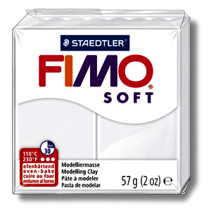 PAIN DE 57 G DE PÂTE FIMO SOFT BLANC