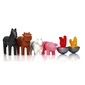 LOT DE 6 ANIMAUX DE LA FERME MAGNÉTIQUES