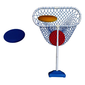 CIBLE PANIER RÉGLABLE ET 6 DISQUES À LANCER