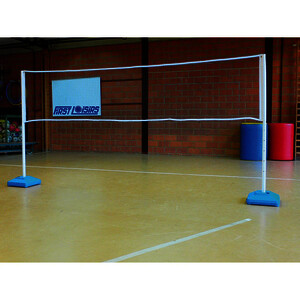 ENSEMBLE 3 EN 1 BADMINTON/VOLLEY/TENNIS :  FILET ET POTEAUX