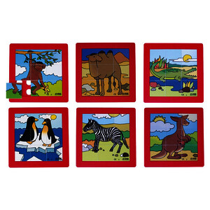 LOT DE 6 PUZZLES DE 9 PIÈCES