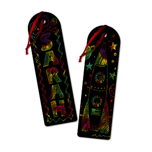 LOT DE 12 SIGNETS GRATTER 15X4,4CM AVC RUBANS ET 12 BÂT BOIS