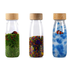 LOT DE 3 BOUTEILLES COULEURS 