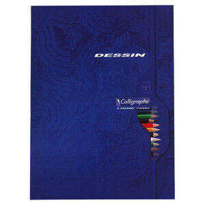CAHIER DE DESSIN 120G/M² 96P UNI PIQÛRE 24X32CM CALLIGRAPHE