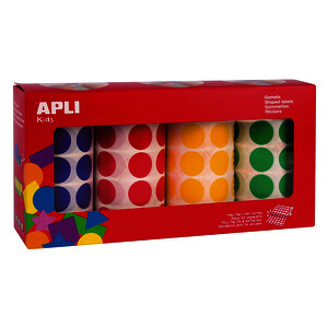 BOÎTE DE 7080 MAXI GOM ADH RONDES D2CM COL ASS APLI 13793