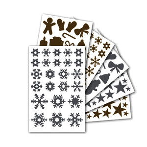 SACHET DE 590 GOMMETTES NOËL HOLOGRAPHIQUES COL MÉTALLISÉS