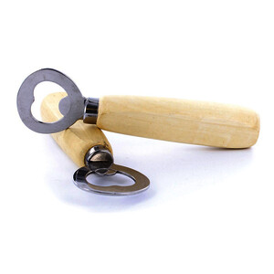 LOT DE 10 DÉCAPSULEUR, MANCHE EN BOIS 4 X 14 CM