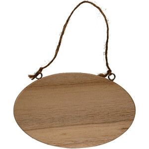 LOT 5 PLAQUES PORTE EN BOIS À DÉCORER AVC CORDELETTE 143X9CM