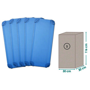 LOT DE 5 COUCHETTES DÉMONTÉES SANS DRAP