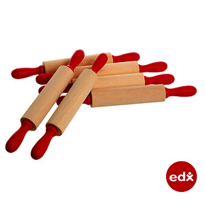 LOT DE 6 ROULEAUX DE MODELAGE EN BOIS 20  CM