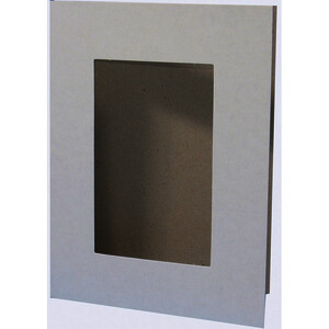 LOT 10 CADRES PHOTO FORME REC CARTON 17X22CM BLANC