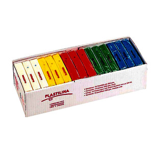 LOT 15 PAINS 350G PÂTE  MODELER COLORIS PRIMAIRES PLASTILINA