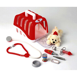 MALLETTE VÉTÉRINAIRE AVEC CHIEN,