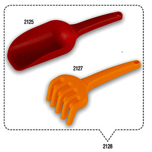 LOT PELLE CREUSE ET RÂTEAU À SABLE