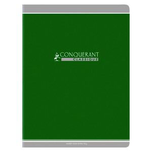 CAHIER COUV CARTE OFF 90G/M² 96P SÉY PIQ 24X32CM CONQUERANT
