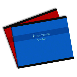 CAHIER TP À L'ITALIENNE 70G/M² 32 P UNIES 17X22CM CONQUERANT