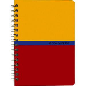 CARNET PAPIER 70G/M² 180P 5X5 SPIRALE 10,5X14,8CM CONQ