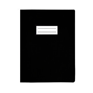 PQT DE 10 PROTÈGE CAHIERS ÉPAIS SANS RABAT 17X22CM NOIR
