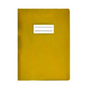 LOT DE 10 PROTÈGE-CAHIERS OPAQUES 24 X 32 SANS RABAT JAUNE
