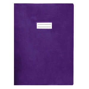 LOT DE 10 PROTÈGE-CAHIERS OPAQ 24 X 32 SS RABAT VIOLET