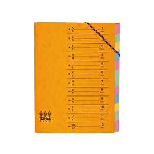 TRIEUR À ÉLASTIQUE 12 COMP 24,5X31,5 CM EXACOMPTA