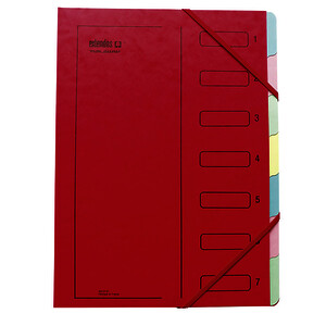 TRIEUR EN CARTE LUSTRÉE 7 COMP COL PASTELS 24X32CM EXTENDOS