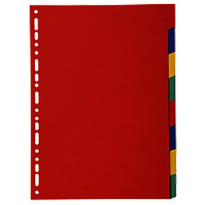 JEU D'INTERCALAIRES A4 8 TOUCHES CARTE RECYCLÉE EXACOMPTA