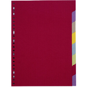 JEU D'INTERCALAIRES A4 8 TOUCHES CARTE FORTE