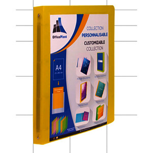 CLASSEUR 4 ANNEAUX PERSO A4 TRANSLUCIDE PP DOS 2CM BUDGET