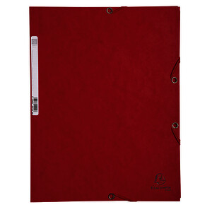 CHEM 3 RABATS ÉLAS CARTE LUSTRÉE ROUGE -24 X 32 CM EXACOMPTA