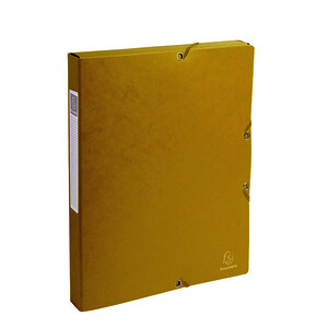 BOÎTE DE CLASSEMENT EXABOX DOS 2,5CM JAUNE 24X32CM EXACOMPTA