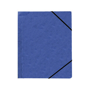 CHEMISE 3 RABATS EN CARTE RECYCLÉE BLEU -24 X 32 CM BUDGET