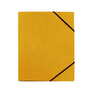 CHEMISE 3 RABATS EN CARTE RECYCLÉE JAUNE -24 X 32 CM BUDGET