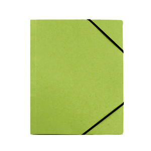 CHEMISE 3 RABATS EN CARTE RECYCLÉE VERT -24 X 32 CM BUDGET