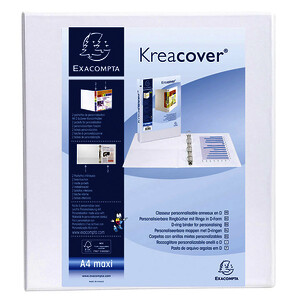 CLASSEUR 4 ANN PERSO A4+ KREACOVER BL PP DOS 7,5CM EXACOMPTA
