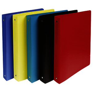 CLASSEUR 4 ANNEAUX  A4+ NOIR PP DOS 4 CM BUDGET