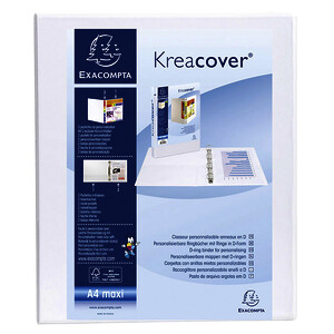 CLASSEUR 4 ANN PERSO A4+ KREACOVER BL PP DOS 4,7CM EXACOMPTA