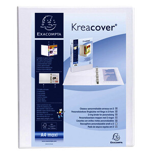 CLASSEUR 4 ANN PERSO A4+ KREACOVER BL PP DOS 3,8CM EXACOMPTA