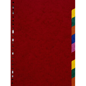 JEU D'INTERCALAIRES A4 6 TOUCHES CARTE FORTE