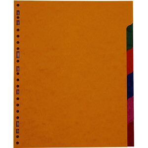 JEU D'INTERCALAIRES A4+ 6 TOUCHES CARTE LUSTRÉE 225G/M2