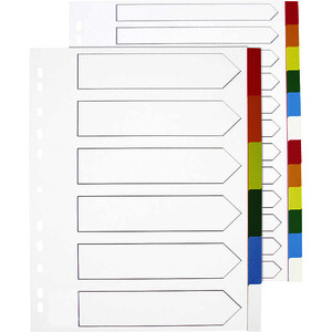 JEU D'INTERCALAIRES A4+ 12 TOUCHES EN PP OPAQUES 12/100E